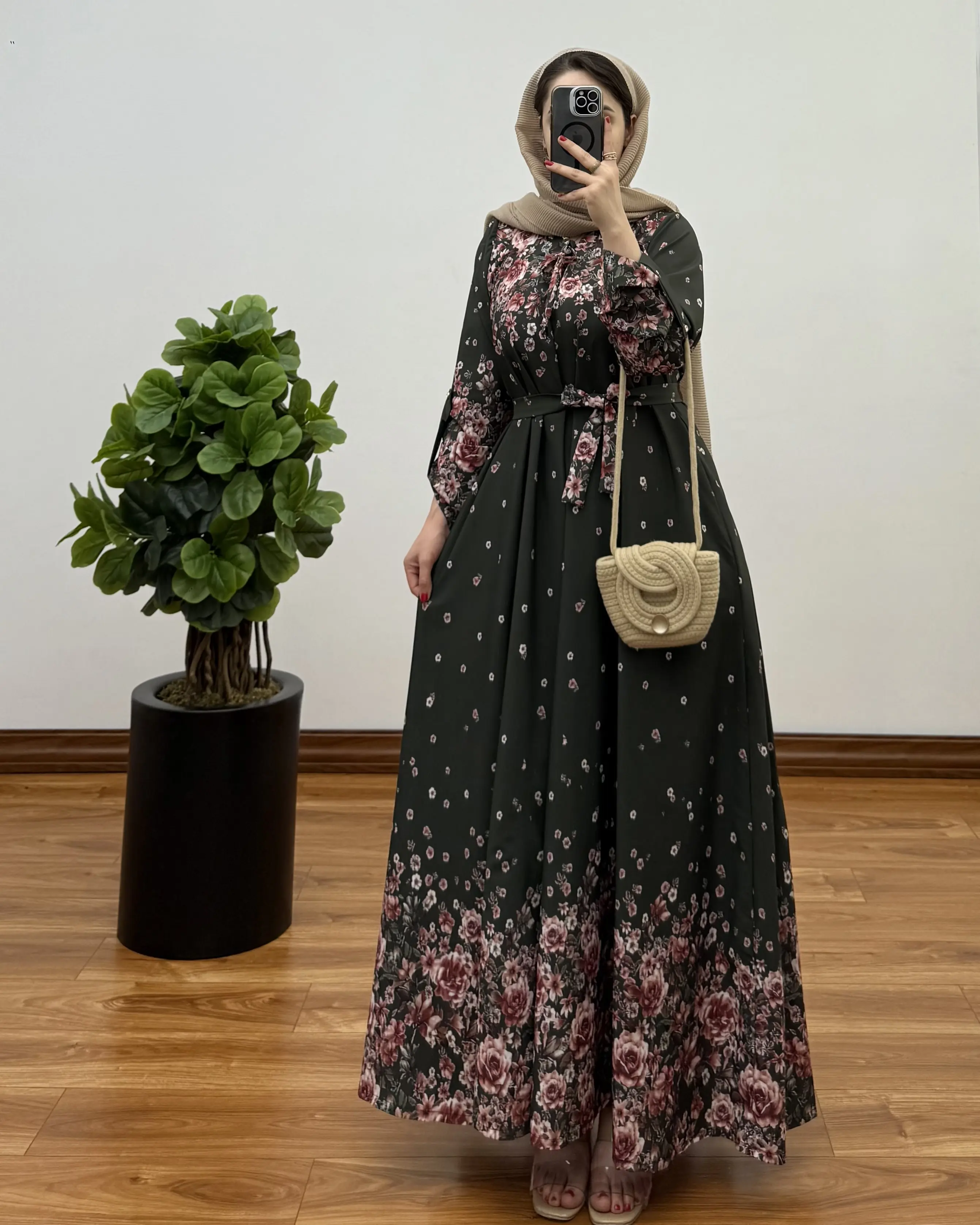 پیراهن مانتویی ایتالیایی ماهرخ ۳ ( پیش فروش)